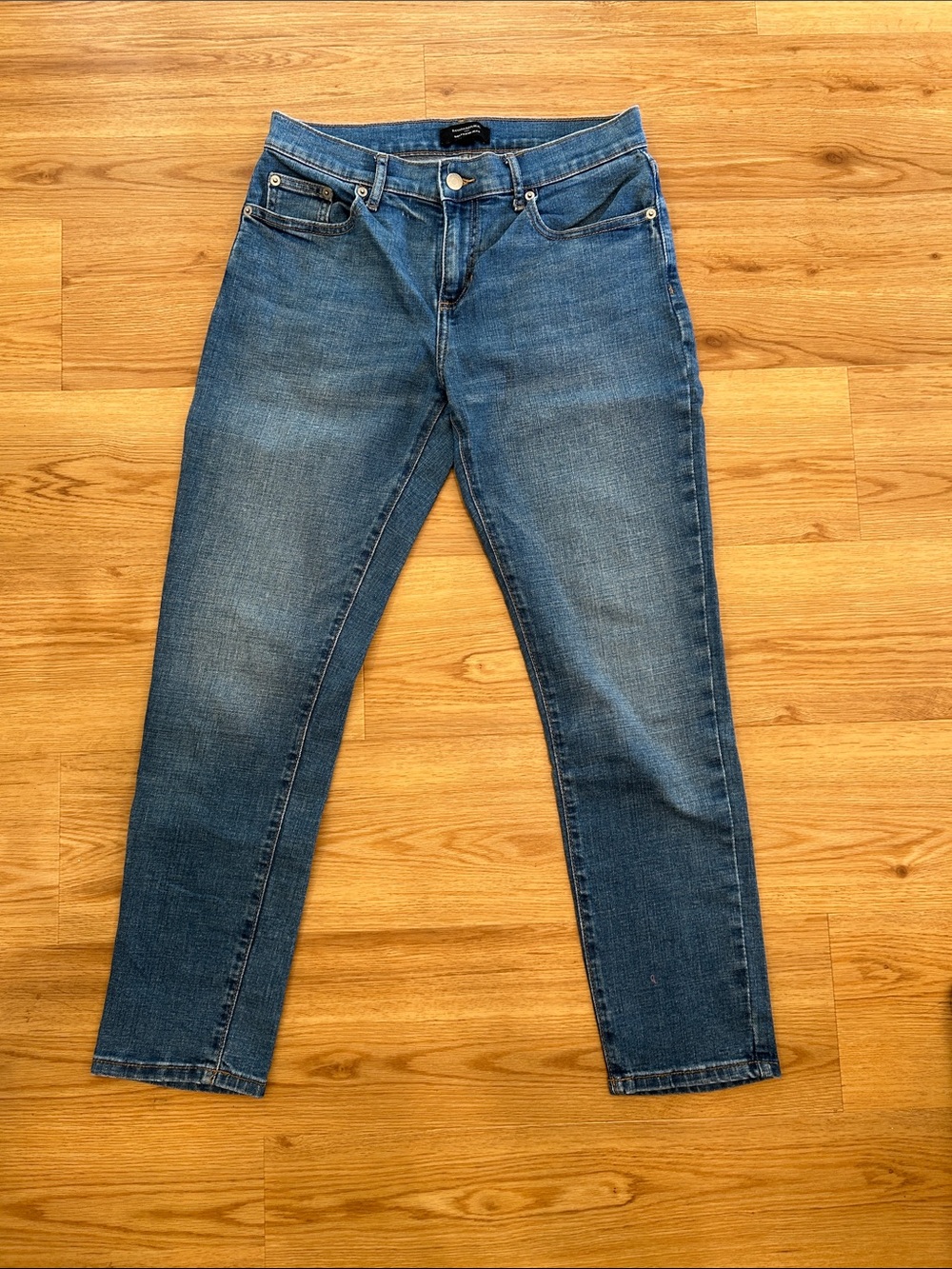 Banana Republic Women's Girl Friend Mid-Rise Blue Jeans